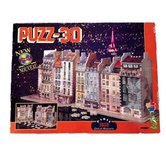 Puzz 3D Paris 1859 Quai de Megisserie Wrebbit Puzzle 774 Pieces - Picture 1 of 9